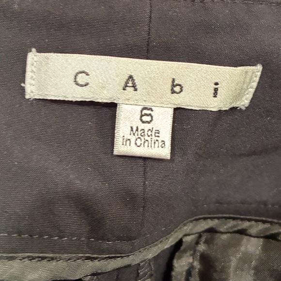 CAbi Wide Leg Side Buttons Sailor Pants Black Women's Size 6 Pockets - Picture 6 of 7